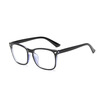 New Fashion Computer Glasses Frame Women Men Anti-blue Radiation Protection Flat Mirror Square Frame Eyeglasses With glasses box