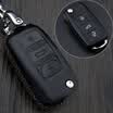 Che Dapin Volkswagen Funda para llaves Funda de cuero Lavanda Pista de carreras Rui Teng Langhang Baolai Jetta Santana Polo Tiguan l Way Ling Dúo Mai Teng Passat Llavero de coche Negro