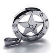 Hpolw Mens&Womens Stainless Steel Fashion Circular Jewelry Hollow out Pentagram Spinner Zodiac Necklace Taurus Pendant Hpolw Mens&Womens Stainless Steel Fashion Circular Jewelry Hollow out Pentagram Spinner Zodiac Necklace Taurus Pendant