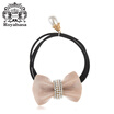 Royalsasa Hair Accessories Hair Accessories Hair Tie Hairline Acrylic Pearl Crystal Meat Pink