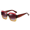 SHAUNA Oversize Pearl Effect Mixed Colors Shining Frame Women Square Sunglasses Fashion Men Gradient Lens Shades UV400
