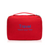Korean New Travel Wash Bag Folding Waterproof Letters Printed Hanging Solid Color