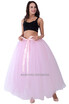 High Quality 3 Layers 100cm Summer Long Tulle Skirt Fashion Pleated TUTU Skirts Womens Lolita Petticoat Bridesmaids