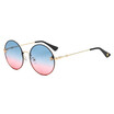 SHAUNA Little Bee Decoration Popular Women Round Gradient Sunglasses UV400