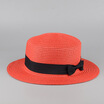 Summer fashion small ceremony hat brimmed straw hat bow Ms England topping cover sun hat beach hats for women
