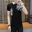 Mens Polo Business Turndown Tshirt Short Sleeve Fashion Shirt High Quality