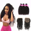 Dream Like Unprocessed Curly Human Hair Malaysian Virgin Hair Curly Hair with Closure