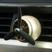 YooCar car perfume air force No 1 car perfume air conditioning air outlet perfume clip car perfume except odor propeller magic small fan pendant ornaments elegant black
