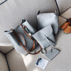 New Type Bucket Four Piece Suit Bag Pu Solid Color Bag Ladies Handbag 8 Colors