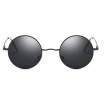 Retro Round Frames Sunglasses Gradient Lens Eye Glasses Nerd Style Driving Goggles