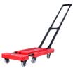 Tencent CT outdoor home car mute collapsible small trailer truck trolley cart six wheel folding rubber wheel red
