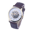 fashion luxury mens business leather strap quartz wrist watches