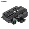 Andoer Camera Mount Video Camera Trípode Adaptador De Abrazadera De Liberación Rápida Con Placa De Liberación Rápida Compatible Con Manfrotto 500AH 70