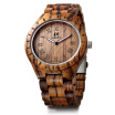 Leeev Natural Solid Wood Wristwatch For Men Fashion Mens Wooden Watch