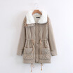 2018 winter new womens large size long parkas cotton-padded coat