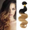 Nami Hair Ombre Brazilian Body Wave 4Pcslot T1B27 Mixed Length 12"-26" Human Hair Extensions Free Shipping