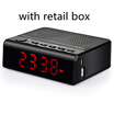 TOPROAD Desktop Bluetooth Speaker Portable Wireless Stereo Alarm Clock Speakers Support FM Radio TF Time Display LED for Phone
