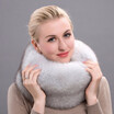 Winter Muffler Natural Silver Fox Fur Scarf Warm collar New Fashion fox Fur Grass Shawl Women Winter Fur Apron HW-10