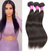 Glary 8A Malaysian Human Hair 3 Bundles Silky Straight Weaves 100 Unprocessed Virgin Human Hair Natural Black Color