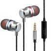 Platinum YH01 in-ear headphones K song computer mobile game HiFi music headphones subwoofer with wheat line control magic sound earplugs Apple headset millet phone universal purple