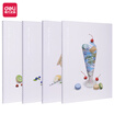 Deli deli 4 B560 page afternoon tea series stitching soft copybook notebook notebook FB560-4
