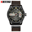 CURREN 8301 Top Brand Mens Watch Luxury Display Date of Creative Leather Quartz Wrist Watches Mens Watch