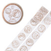 Kinbor PDA&paper tape 10mm7mhand book sticker color tape gold border DTB64258