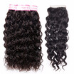 HCDIVA Water Wave Bundles With Closure Virgin Human Hair 3 Bundles With Closure 44 inch Brazilian Hair Bundles With Closure