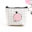 Shouyou creative simple secret language canvas coin purse color cartoon pattern large capacity card package key bag JD-SN-50 pomegranate