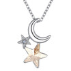 Top Quality Crystals From Swa Elements Star Charm Necklace Chain Fashion Jewellery Nickel Free Pendant Party Accessories 26282