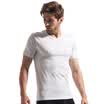 Seven wolves men short sleeve T-shirt round neck cotton pure color cotton sweater 98713 white L