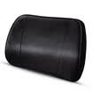 Wufu Jinniu car headrest space memory cotton breathable leather top layer leather driving office neck pillow elegant black