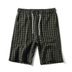 Damaizhang Brand High Quality Men Summer Classic Plaid Cooton Short Pants Casual Elastic Waist Loose Shorts