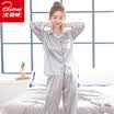 Arctic velvet pajamas womens spinning silk four seasons long-sleeved cardigan home service four seasons youth Korean temperament ladies home service suit female models Nazang XXL