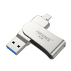 FANXIANG F381 128G Apple Mobile U disk USB30 Apple Official MFI Certification iPhone&iPad Dual Interface Mobile Computer Dual Silver