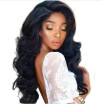 T-top Hair Graceful Body Wave Human Hair Lace Front Wig Remy Hair Glueless Wig With Natural Hairline Bleached Knots For