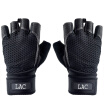 LAC fitness gloves equipment training wear-resistant non-slip sports gloves riding gloves lengthened wrist black M code