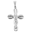 Hpolw religious jewelry for men Women Men Jesus Necklace Vintage Stainless Steel Gold Cross Pendant Crucifix Necklaces