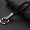 Cara decoration car key ring ring key chain chain mother ring key pendant car ornaments creative gifts birthday gift black