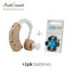 Audisound Audífonos Mejor Amplificador de Sonido Pequeño Cuidado Óptico Conveniente para Sordos con 6PCS 1 TARJETA Batería A675