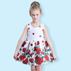 2018 Princess Flower Girl Dress for Wedding Handmade Flowers Girls Pagenat Dress Prom Gown Rose print kids clothes