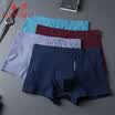 GANGSHA Mens Cotton Boxer Briefs Mid-Waist Elastic Boxer Shorts 4