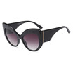 SHAUNA Big Frame Women Cat Eye Sunglasses Snake Skin Color Gradient Sun Glasses UV400