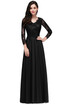 A-line Evening Prom Dress Long Prom Party Gown Formal Bridesmaid Chiffon Gown Lace Women Dresses