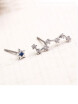 ONICE 925 Sterling Silver Eearing with Seven Stars Design WQE015