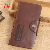 Casual Genuine PU Leather Men Long Billfold Wallets Vintage Top Male Purse