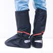Wolf walker high tube flat rain shoes set men&women thickened waterproof shoes waterproof shoes cover rain boots non-slip boots riding shoes LXZ-9004 black XL code