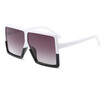 SHAUNA Oversize Flat Top Women Square Sunglasses Brand Designer Fashion Men Gradient Lens Shades
