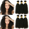 CLAROLAIR Hair 3pcsLot Brazilian Curly Virgin Hair Wet And Wavy Virgin Brazilian Hair Kinky Curly Brown Curly Human Hair Bundles