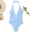 Backless One Piece Swimsuit Solid 2018 Women Swimwear Not Thong Classical Women Bodysuit